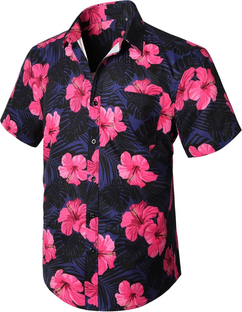 Camisa hawaiana amarilla con estampado de piñas