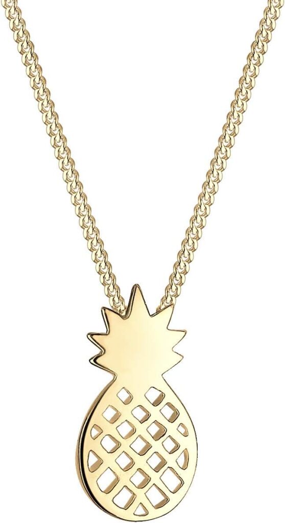 Collar de piña en plata