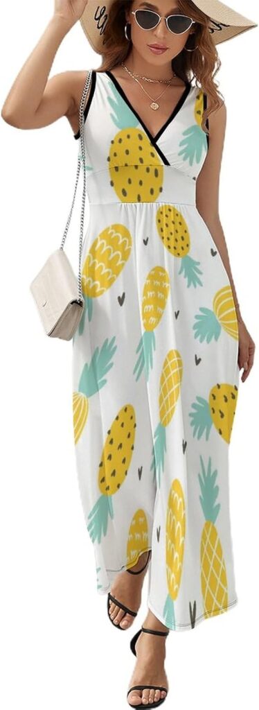 Vestido tropical con piña