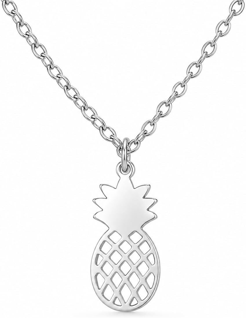 Collar delicado con colgante de piña